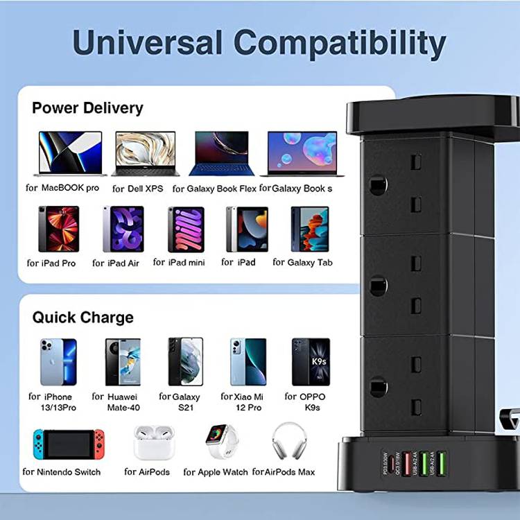 LDNIO 11 in 1 power station with wireless charger