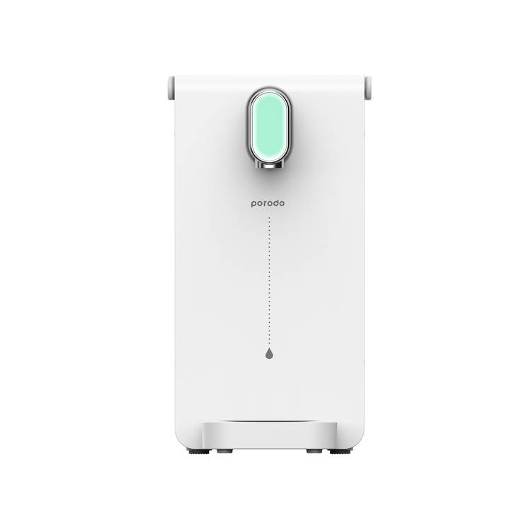 Porodo Lifestyle Instant Hot Water Dispenser with Automatic Ambient Lighting, 10-Second Instant Heating, 4 Levels Temperature Adjustment - White