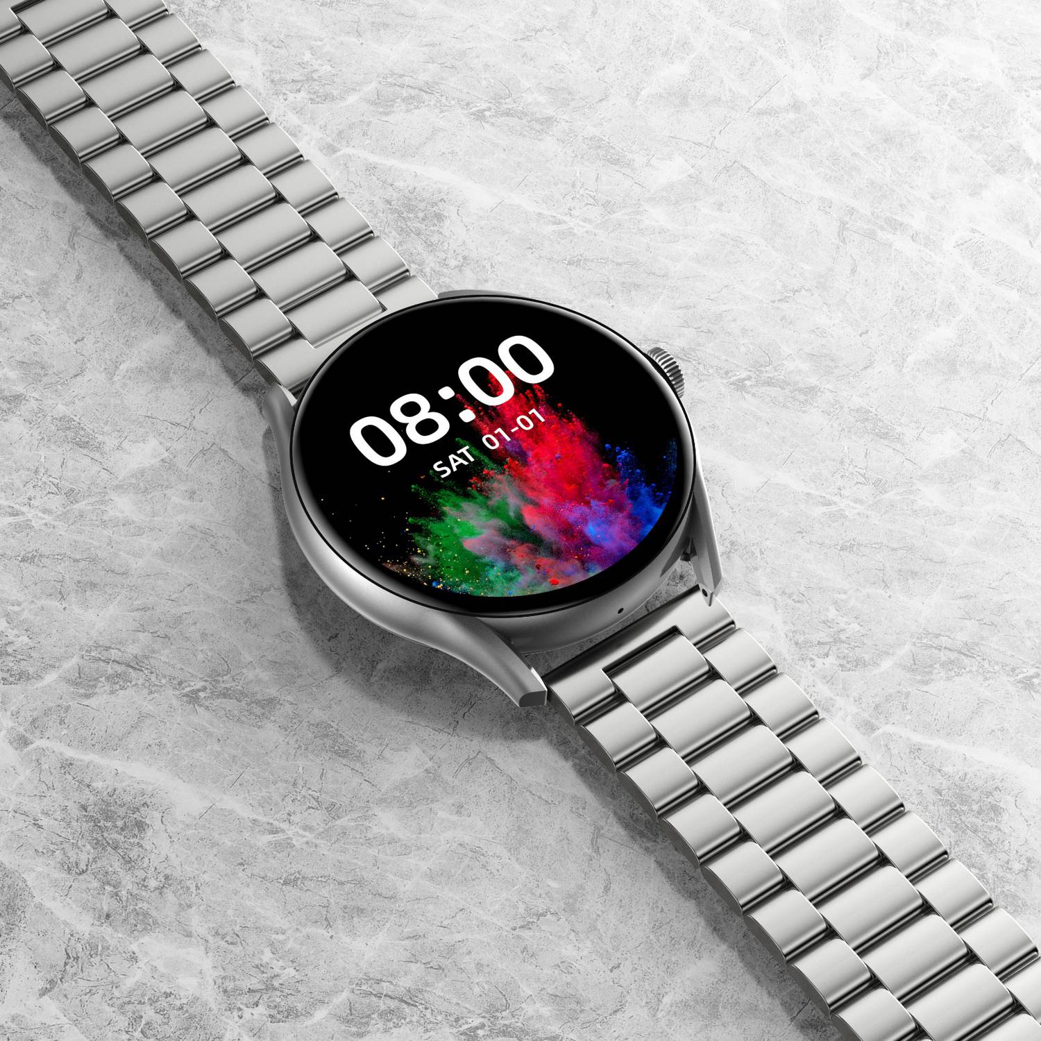 Smart watch silver store
