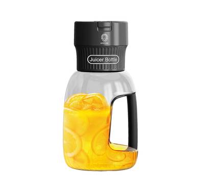 Green Lion Mega Portable Blender with 1L Capacity, 18000rpm Motor Speed, Overweight Protection, 3000 mAh Battery Capacity, 3.5 Hours Charging Time - Black