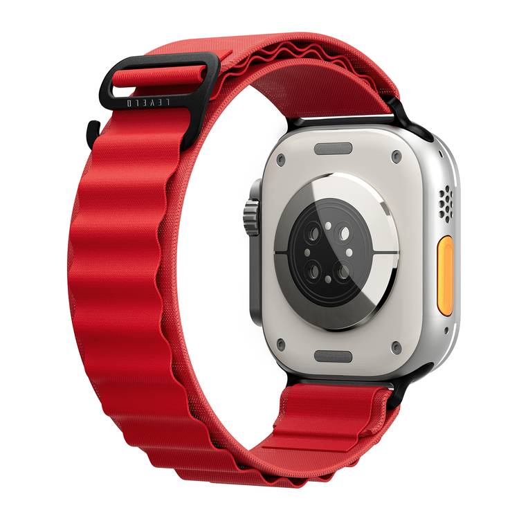 Levelo Ace Loop Nylon Watch Strap - Red