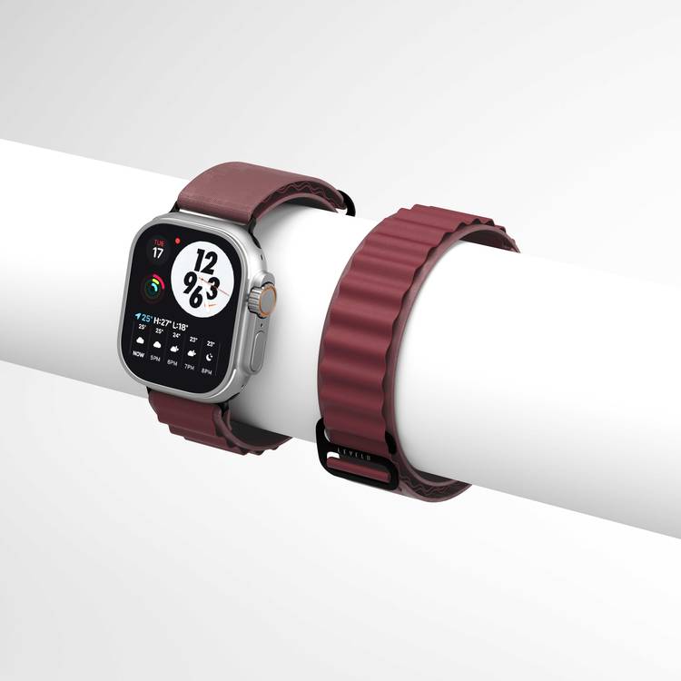 Levelo Ace Loop Nylon Watch Strap - Purple