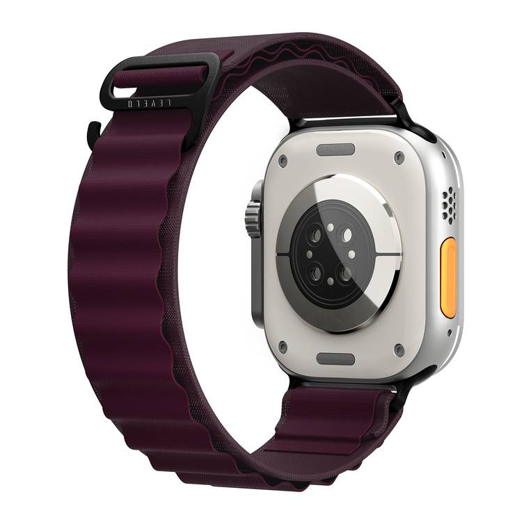 Levelo Ace Loop Nylon Watch Strap - Purple