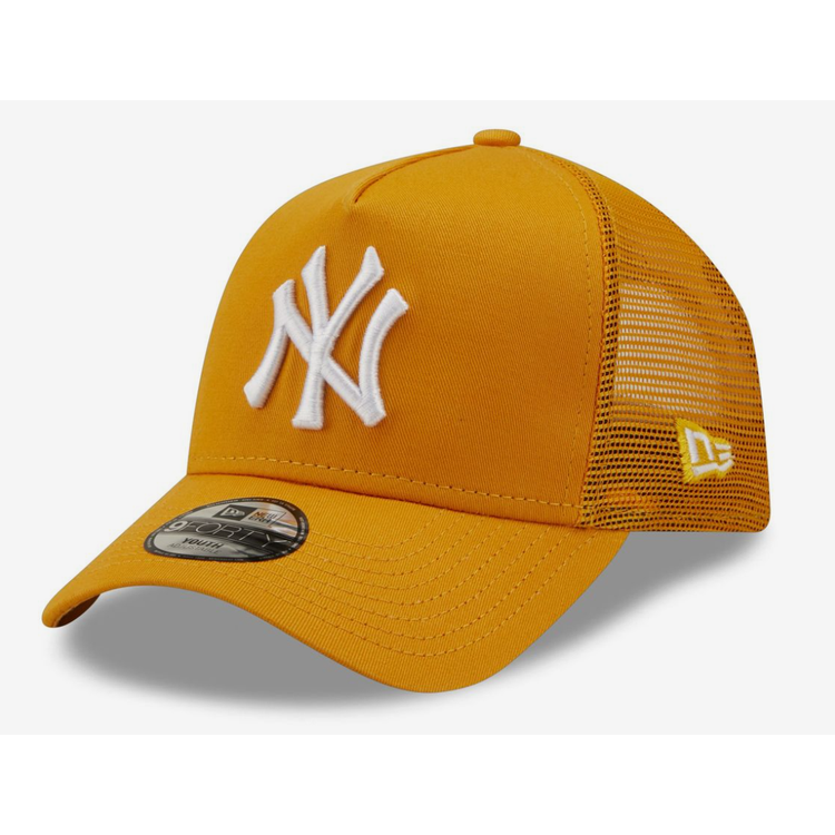 Orange NY Trucker New Era in Yankees MLB Mesh Shop Cap