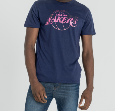 T-Shirt New Era Coastal Heat Infill NBA Los Angeles Lakers - Navy - men´s 