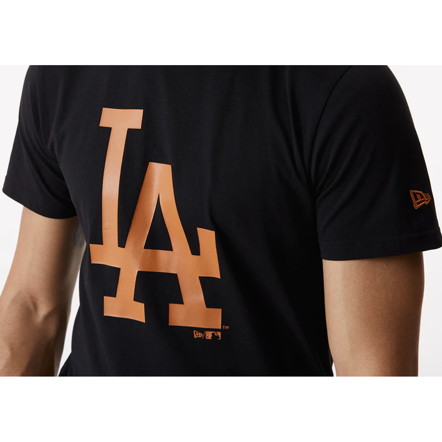New era MLB Los Angeles Dodgers Seasonal Team Logo Short Sleeve T-Shirt  Black