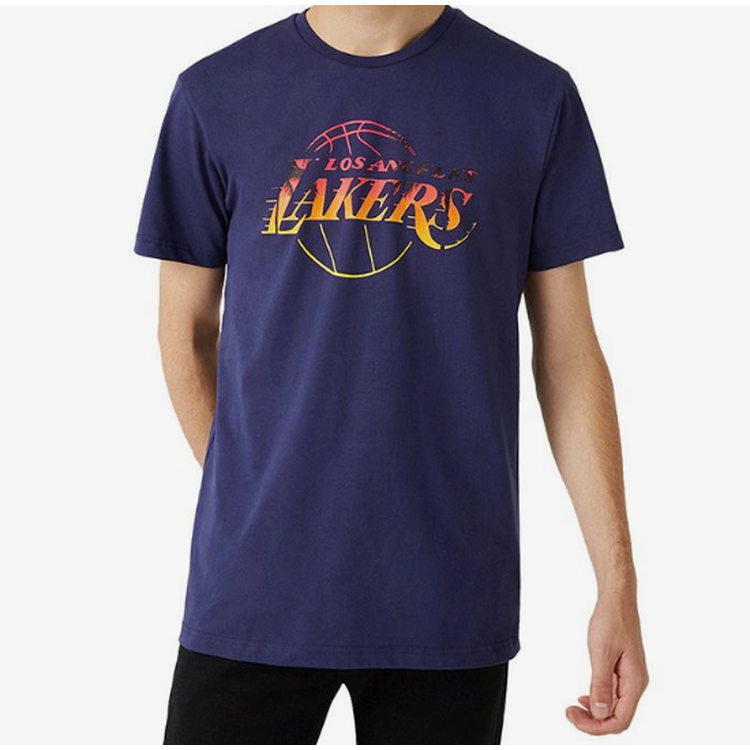 New Era NBA Coastal Heat Los Angeles Lakers Men's T-Shirt Allover Print