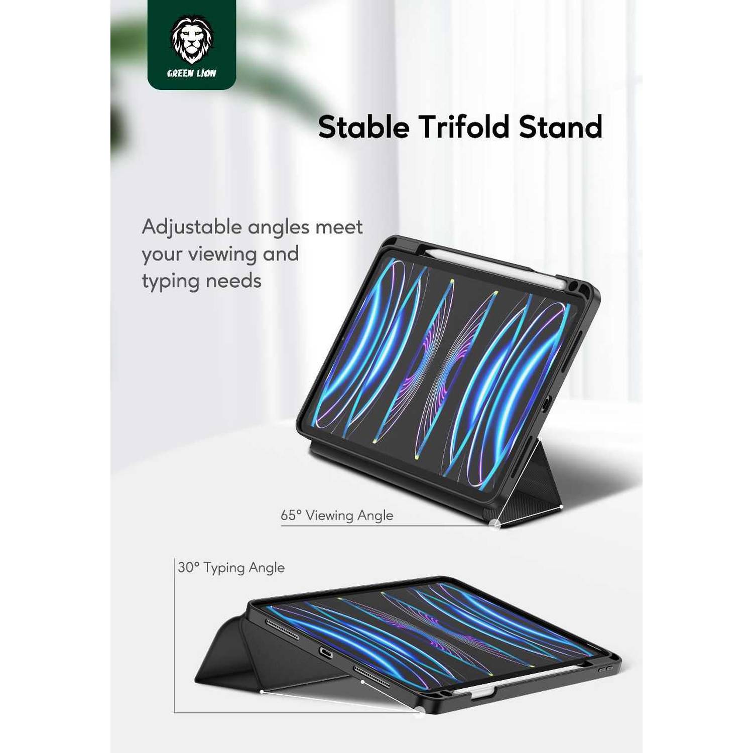Green Lion Hogo Premium Case with Pencil Holder - iPad 10.2