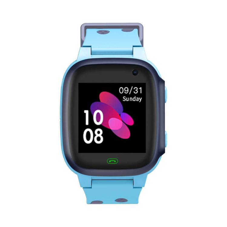 Green Lion Kids Smart Watch Series 1, Touch Control Method, Charging with Micro USB Cable, 5 Days Standby Time, 400 mAh Battery, 32 MB RAM, HD Camera - Blue 