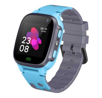 Green Lion Kids Smart Watch Series 1, Touch Control Method, Charging with Micro USB Cable, 5 Days Standby Time, 400 mAh Battery, 32 MB RAM, HD Camera - Blue 