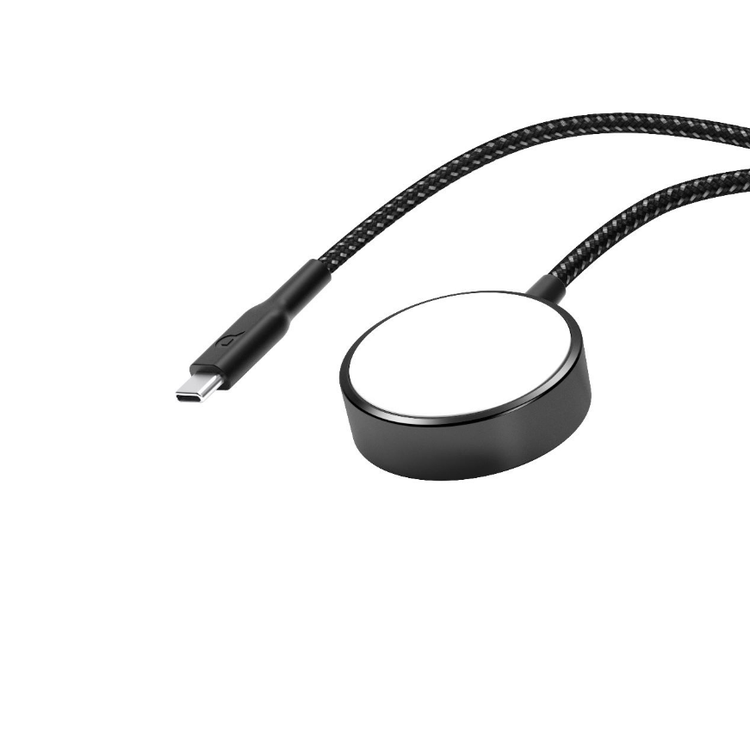 Powerology Braided Type-C Watch Charger - Black
