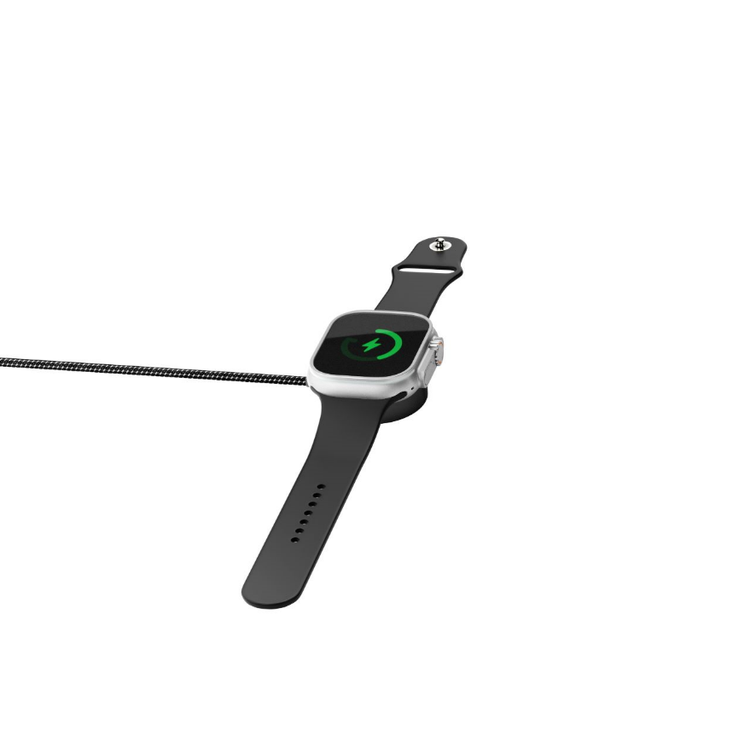 Powerology Braided Type-C Watch Charger - Black