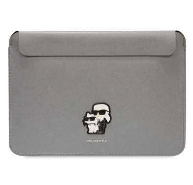 Karl Lagerfeld Laptop Sleeve K&C NFT logo | 16″ | Silver