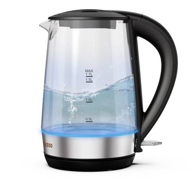 LePresso 360 Transparent Quick-Boil Glass Kettle