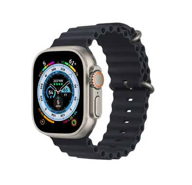 Buy Pawa London Ocean Watch Strap | Ultra Series 8 | Midnight Black