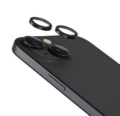  Levelo Lucent Duo 9H Hardness Camera Lens Protector for iPhone 15 / 15 Plus, Perfect Fit, 9H Hardness, Explosion Proof, Easy Install & Removal, Anti-Scratch & Anti-Drop - Graphite