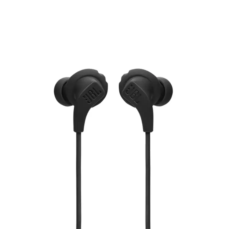 JBL Endurance Run2 Sports Wired In-Ear Headphones, Twist Lock, Water Proof, Sweat Resistant, Magnetic Buds, Hands-Free Phone Calls, 8.2mm Driver Size, JBL Pure Bass Sound - Black