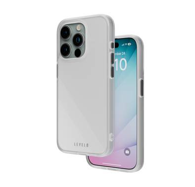 Levelo Solo Case For iPhone 15 Pro Max - White