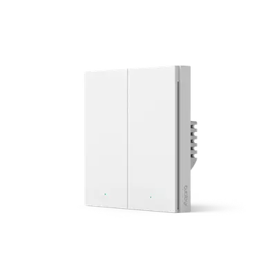Aqara Smart Wall Switch H1 EU With Neutral ,Double Rocker-White