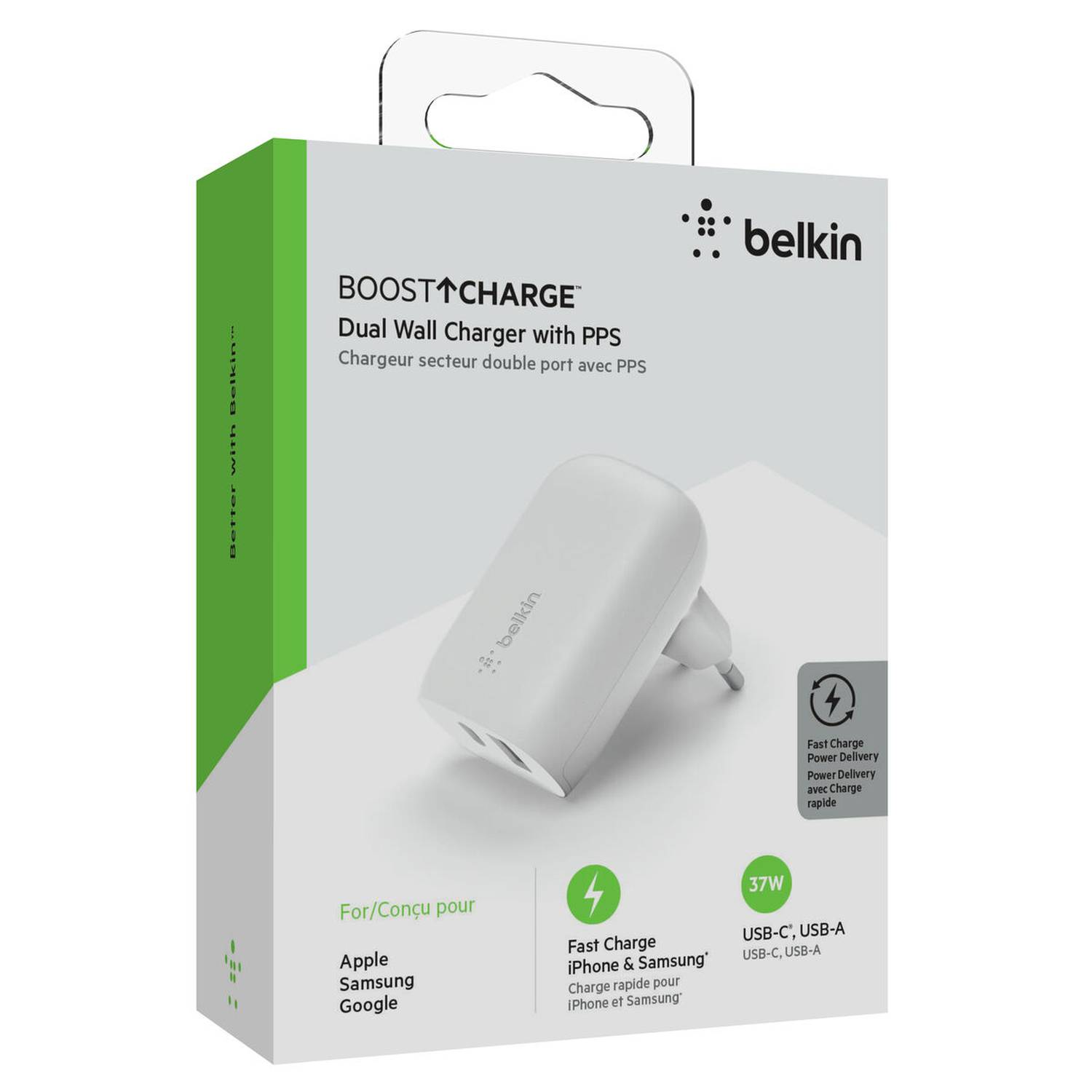 Buy Buy Belkin Boost Charge 37W Dual Wall Charger - EU-White