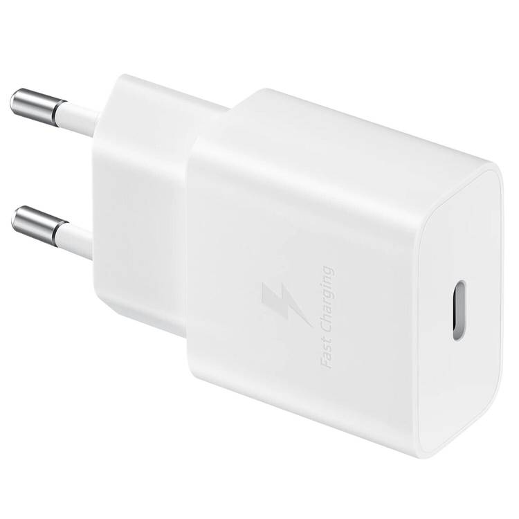 Samsung 15W Travel Adapter with USB-C to USB- C Cable  - White