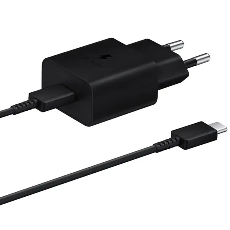 Samsung 15W Travel Adapter with USB-C to USB- C Cable - Black