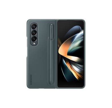 Samsung Standing Cover with Pen for Galaxy Z Fold 4 - Gray Green