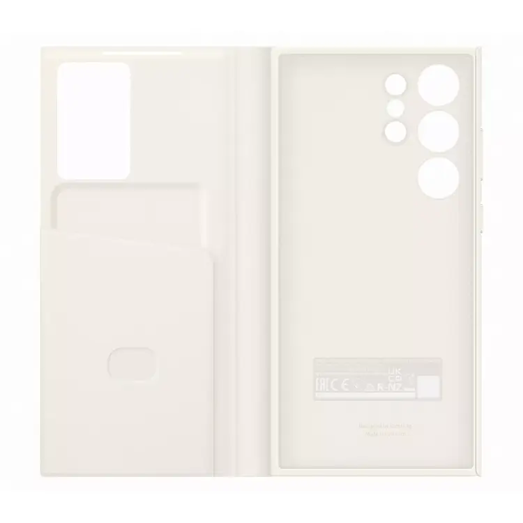Samsung Galaxy S23 Ultra Smart View Wallet Case - Ivory