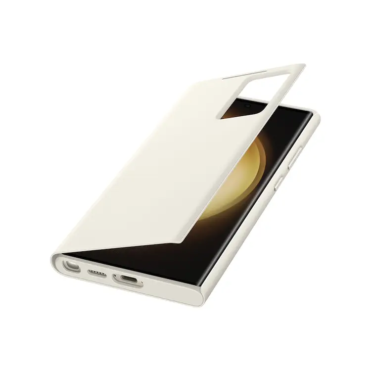 Samsung Galaxy S23 Ultra Smart View Wallet Case - Ivory