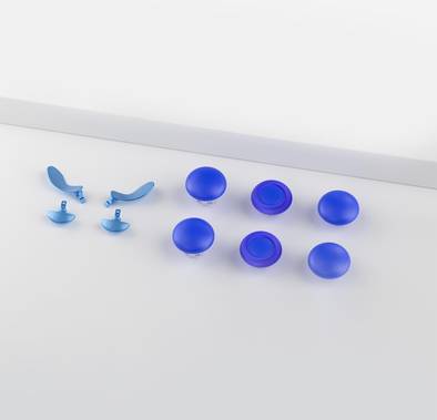 Porodo Gaming PS5 Edge Controller 6in1 Thumb Stick Caps + Back Buttons combo - Blue