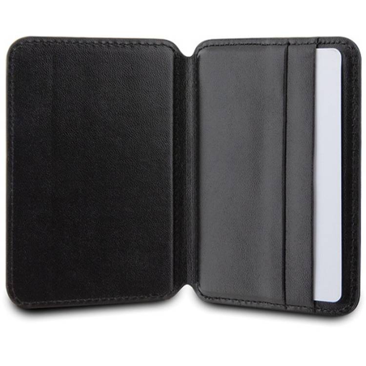 Guess Wallet Cardslot Stand Gcube Stripe Magsafe - Black