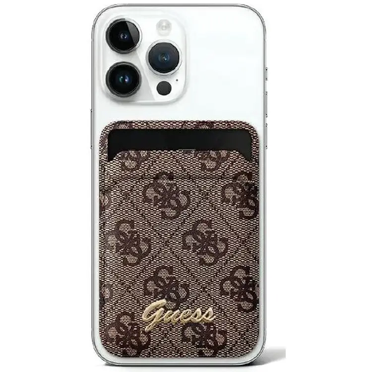 Guess Wallet Cardslot Magsafe Stand 4G Classic - Brown