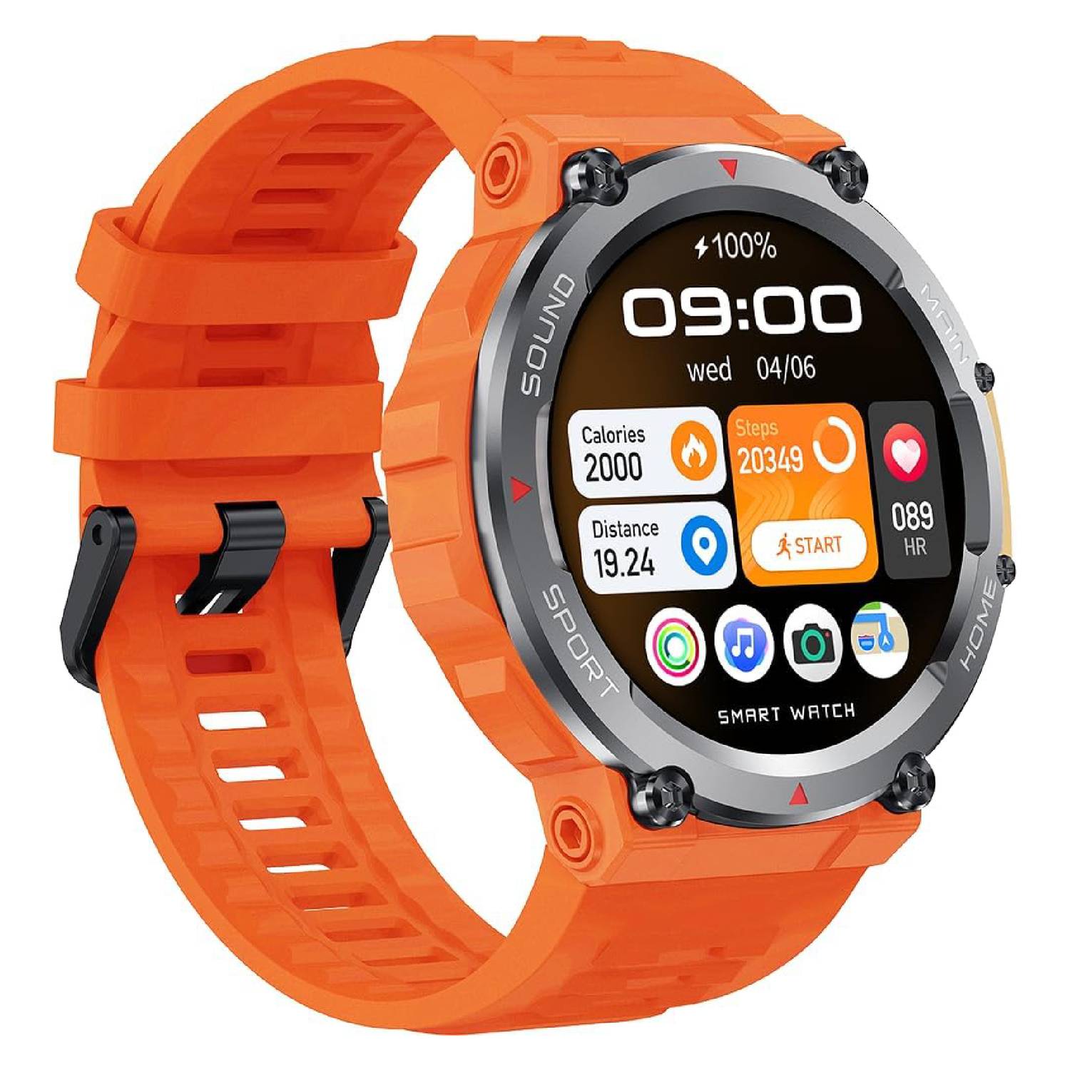 Smartwatch orange top