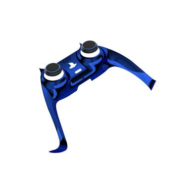 Porodo Gaming PS5 Controller Decorative Panel combo - Blue / Gold