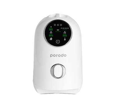 Porodo Lifestyle Fruit Facial Mask Maker with 5 Minutes Mask Preparation Time, 80W Power, Touch Display, 60mL Water Capacity, Collagen Tablets Included, 20mL Fruit Juice Capacity - White