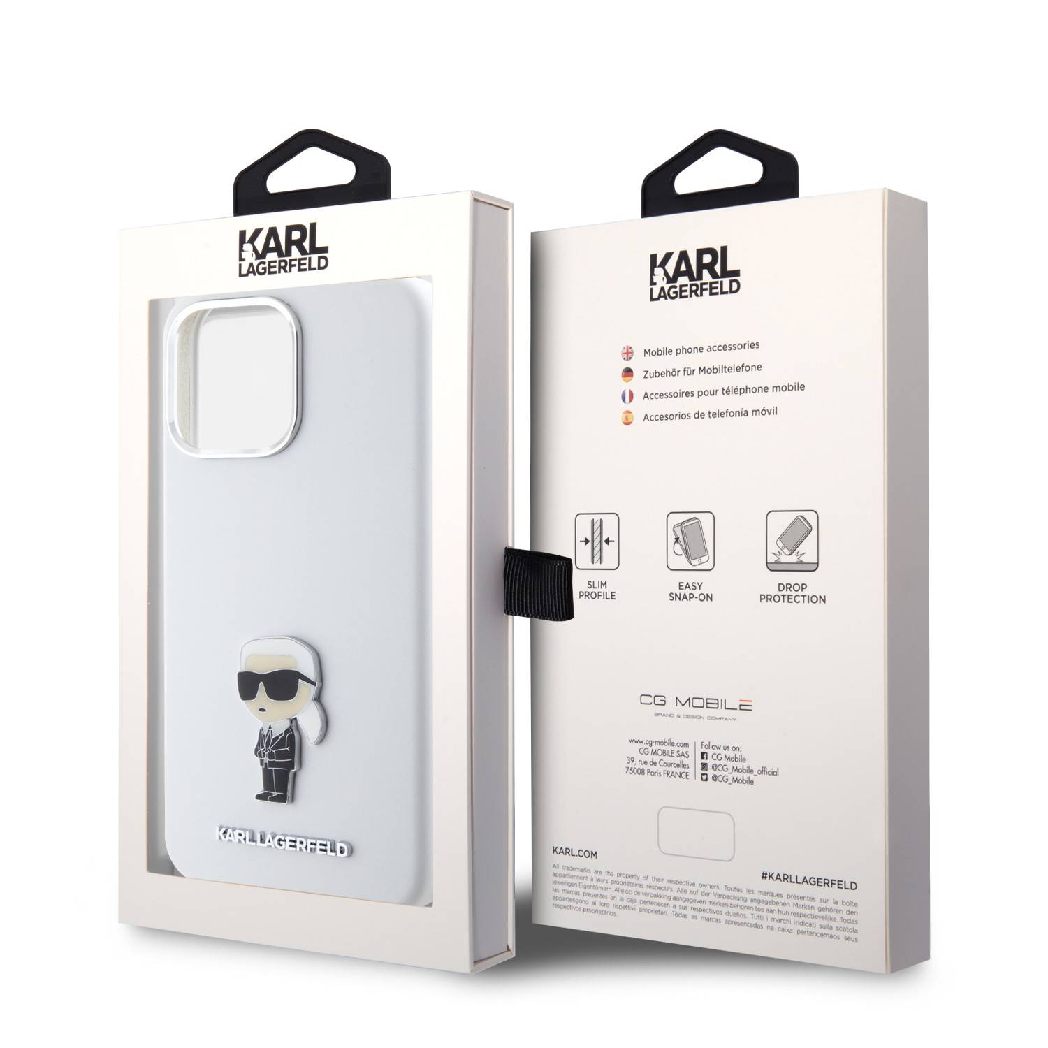 Buy Karl Lagerfeld Hot Stamp Hard Case for iPhone 15 Pro Max