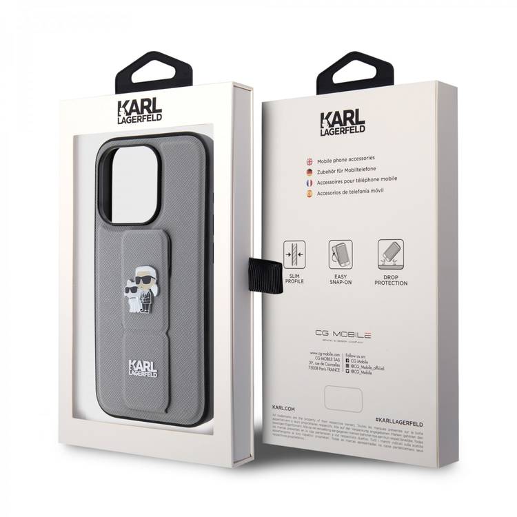 Karl Lagerfeld Saffiano Leather Grip Case with Karl