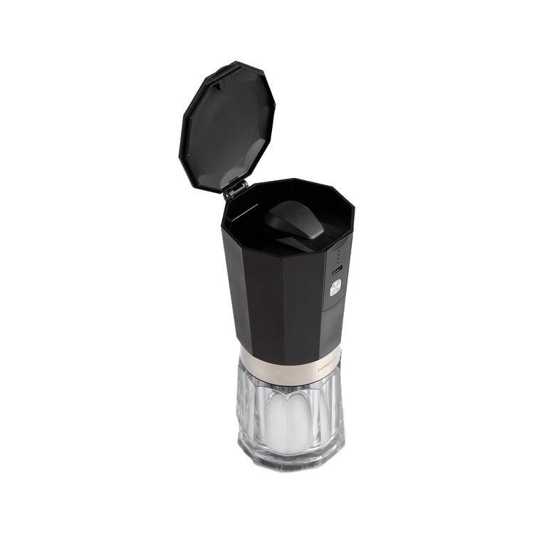 LePresso Rechargeable Coffee Grinder with 35g Capacity, 40 Cups per a Single Charge, 420ss High-Grade Steel, 800mAh Battery, 18W Rated Power - Black