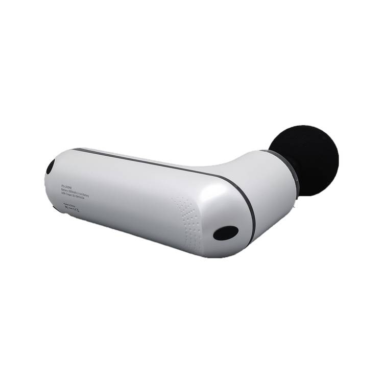 Porodo Lifestyle Mini Massage Gun with 4 Interchangeable Heads, Up to 4 Hours Working Time, 2000mAh Battery Capacity, 4 Adjustable Speeds, Type-C Charging Port - White
