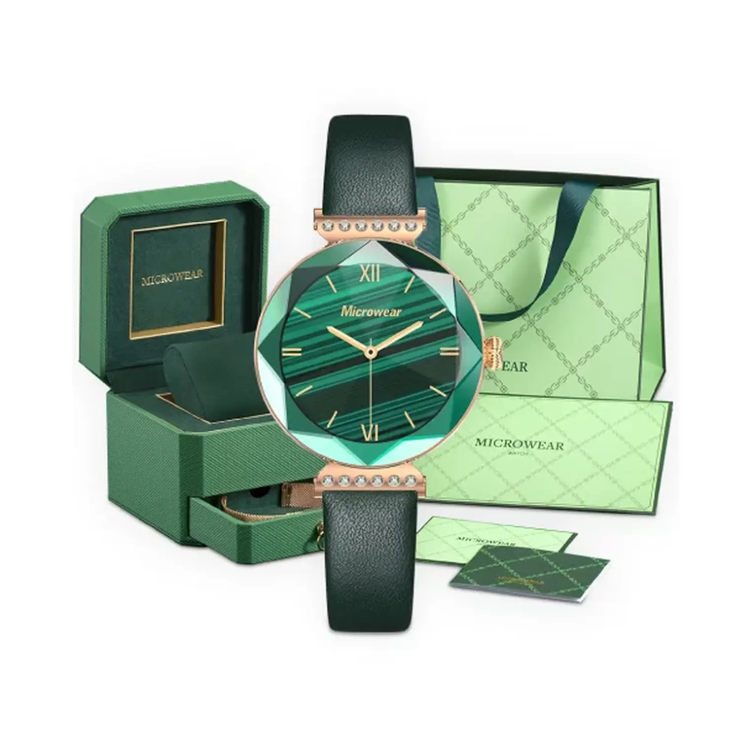Green Lion Swarovski Smart Watch For Sale