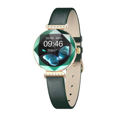 Green Lion Swarovski Smart Watch - Green