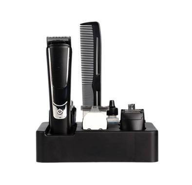 Green Lion 5-in-1 Grooming Set with 4 Combs ( 3, 6, 9 & 12 mm ), 1.5 Hours Working Time, 600 mAh Battery Capacity, LED Display - Black