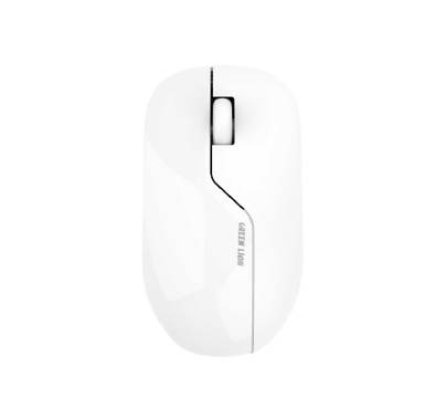 Green Lion G730 Wireless Mouse, ABS Material, 400mAh Battery Capacity, 3 Key Number, 1200 DPI Resolution, Compatible with Windows XP, Vista, 7, 8, 10, Mac, 30 cm Rechargeable Cable Length - White