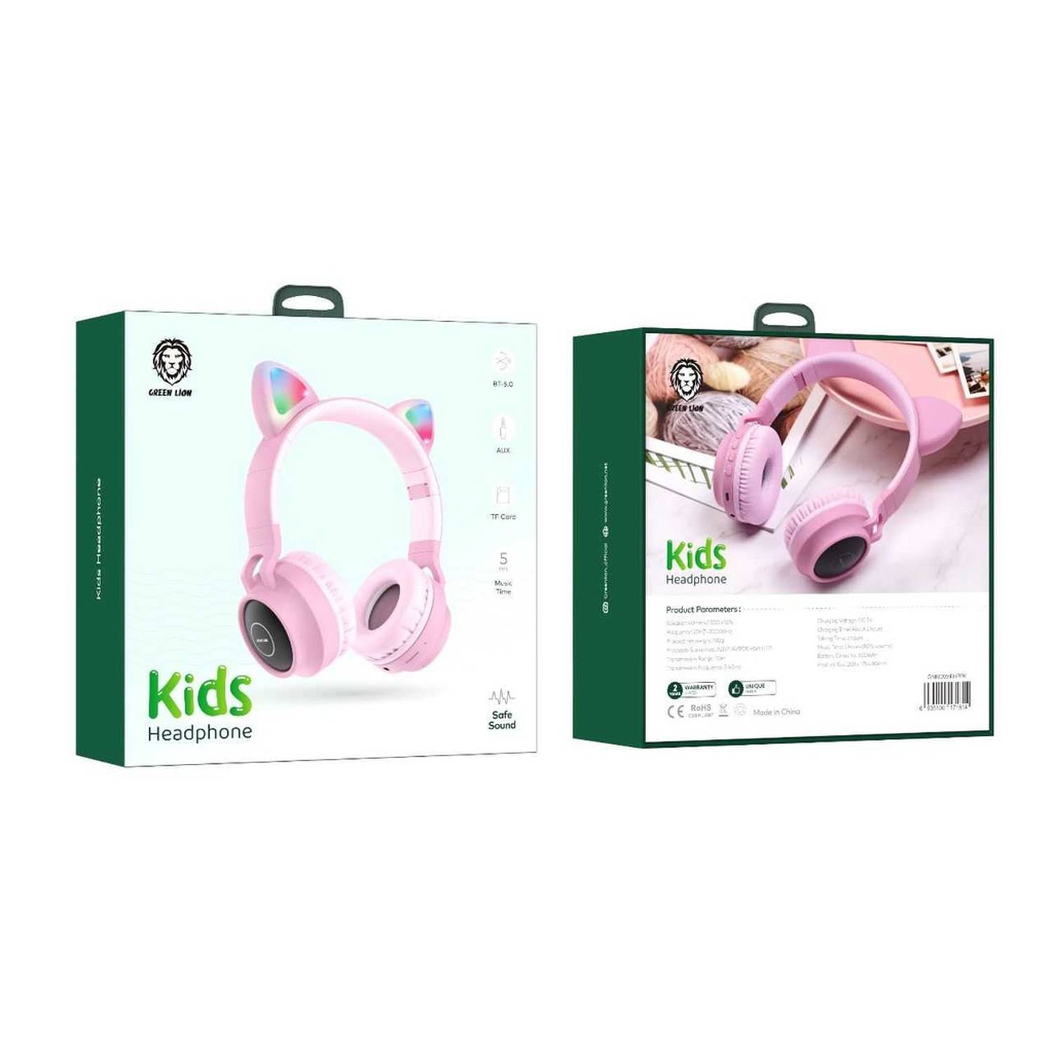 Headphones green best sale and pink