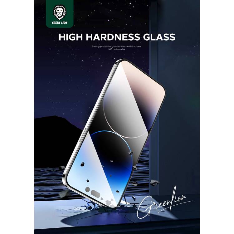 Green Lion 9H Steve HD Screen Protector for iPhone 15 Plus, Crystal Clear, Anti-Scratch & Anti-Fingerprint, Bubble Free, Grease Resistance - Clear
