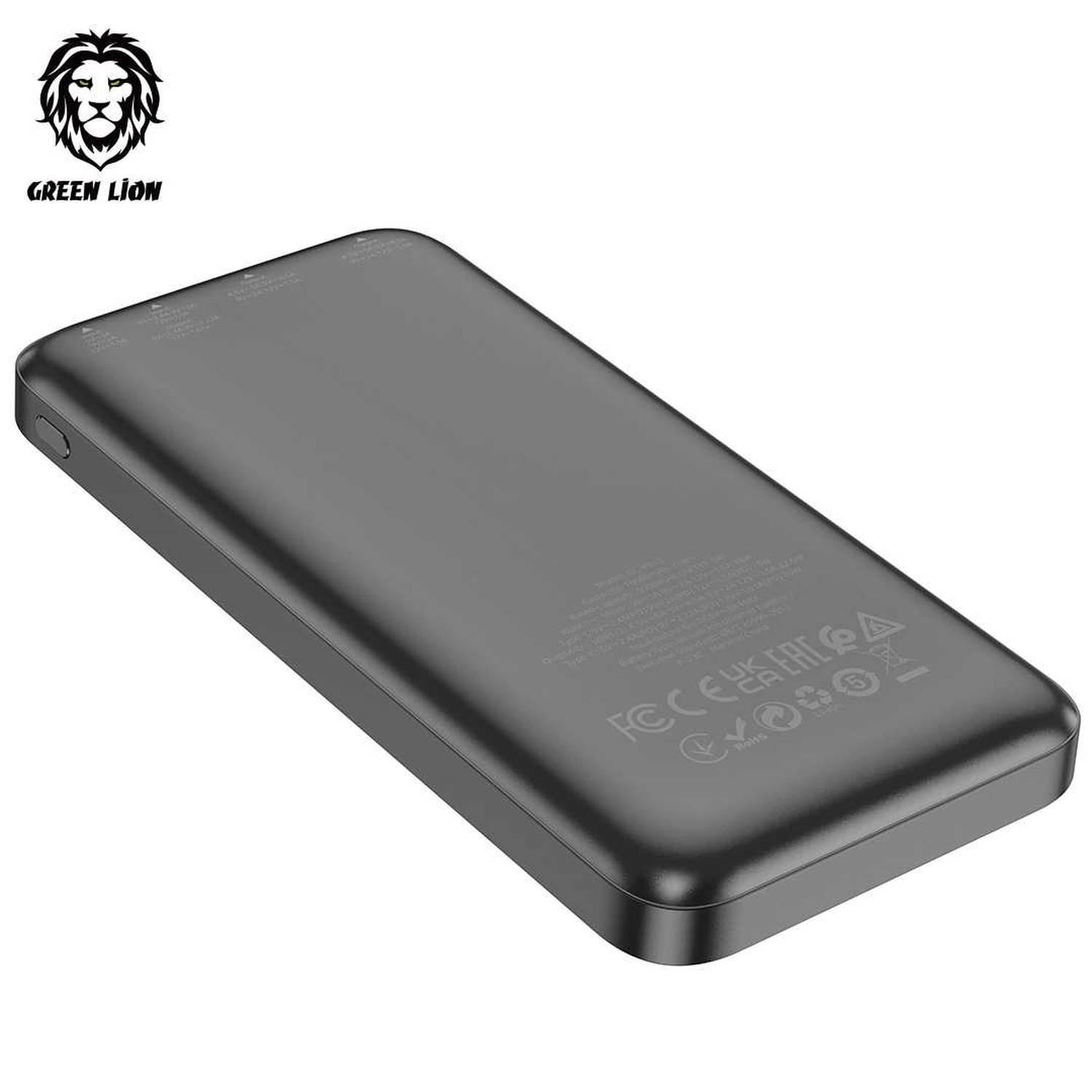 Green Lion PowerPack Fast Charge Power Bank 30000mAh - Black