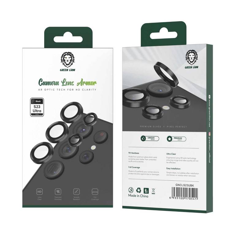 Green Lion Camera Lens Shield for Samsung Galaxy S23/S23 Plus - Clear