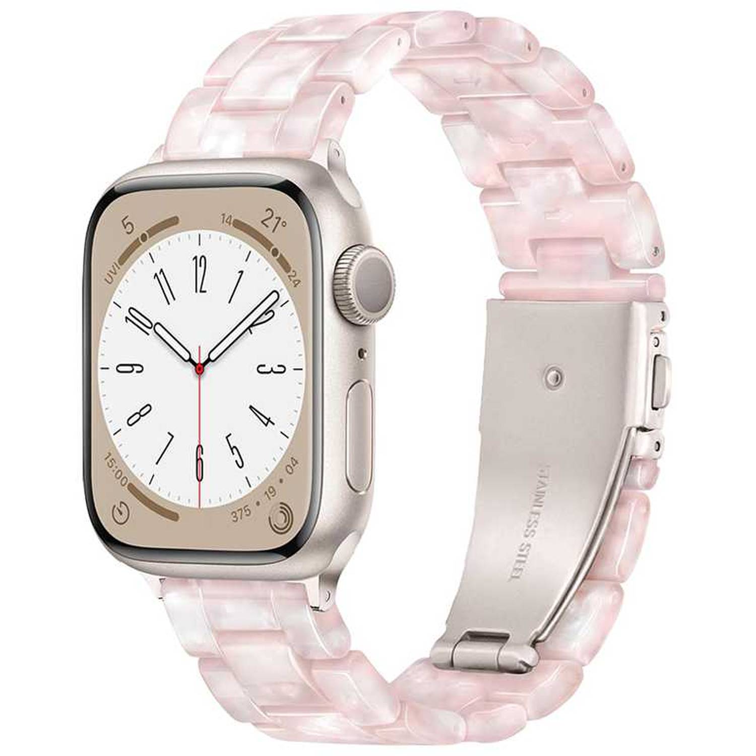 Pink marble sales apple watch band