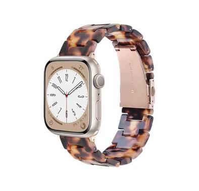 Green Lion Resin Watch Band For Apple Watch 42/44/45/49MM - Amber