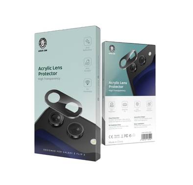 Green Lion Acrylic Lens Protector for Samsung Galaxy Z Flip 5 - Black